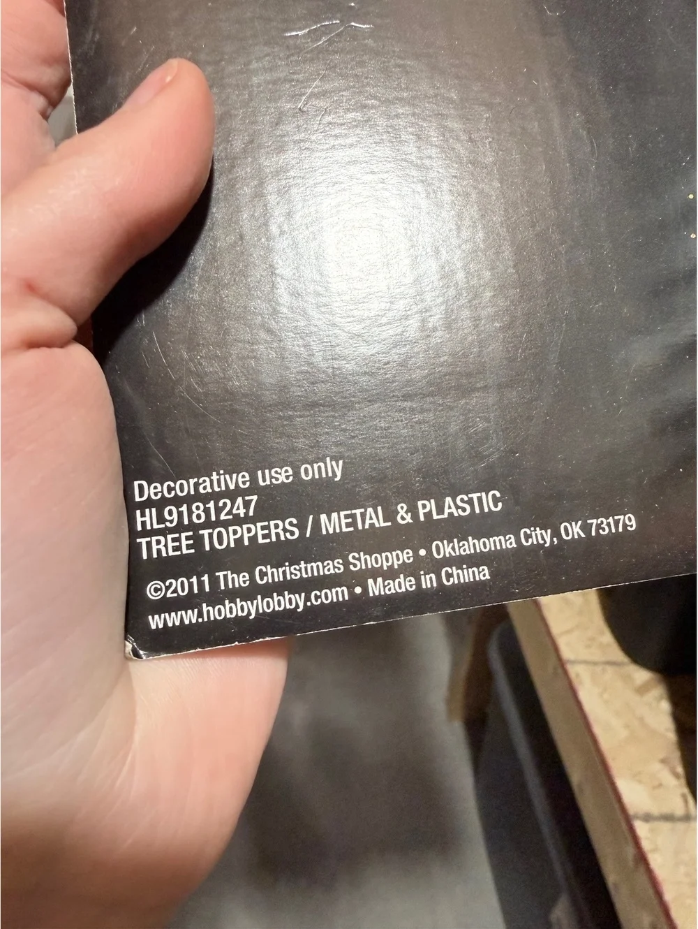Large Hobby Lobby Gold Glitter Starburst Tree Topper – 16